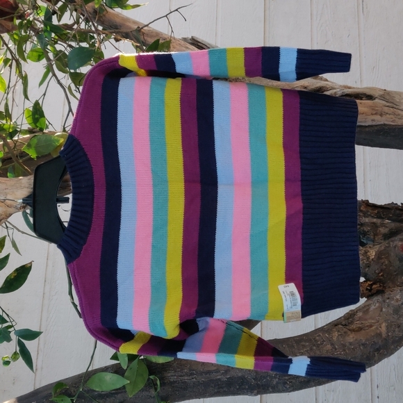 There abouts girls sweater size XS color bold navy stripe - Picture 6 of 7